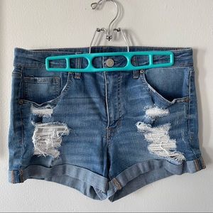 Aeropostale High Rise Midi Shorts
